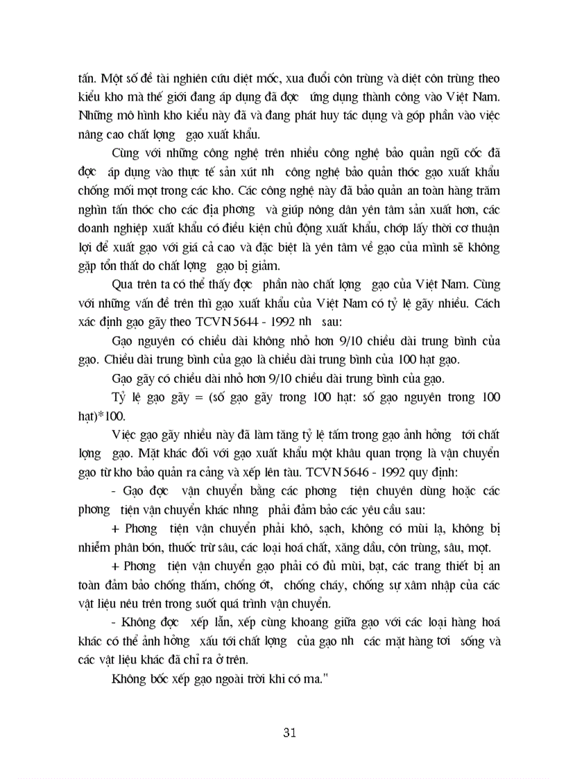 image for page Hiện trạng chất lượng quản lý chất lượng mặt hàng gạo và một số biện pháp nâng cao chất lượng mặt hàng gạo xuất khẩu