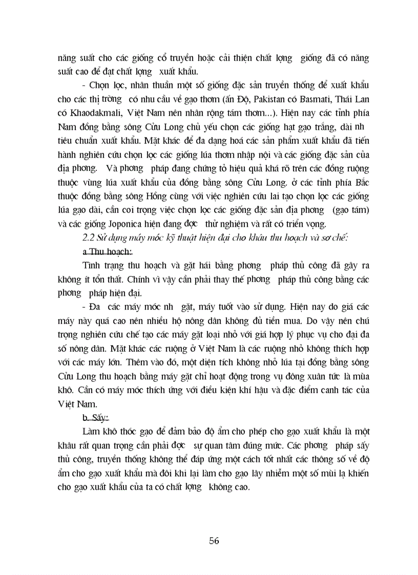 image for page Hiện trạng chất lượng quản lý chất lượng mặt hàng gạo và một số biện pháp nâng cao chất lượng mặt hàng gạo xuất khẩu