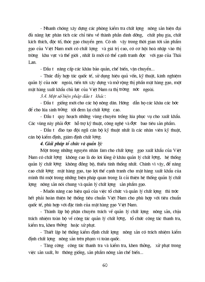 image for page Hiện trạng chất lượng quản lý chất lượng mặt hàng gạo và một số biện pháp nâng cao chất lượng mặt hàng gạo xuất khẩu