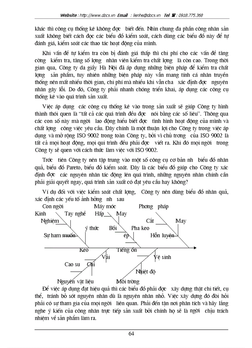 image for page Những biện pháp để duy trì và phát triển việc áp dụng hệ thống quản lý chất lượng theo ISO 9002 ở Công ty da giầy Hà Nội