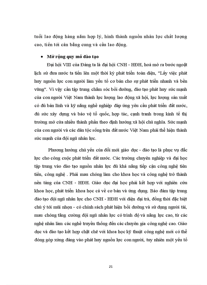 image for page Phát triển nguồn nhân lực trong phát triển kinh tế thời kỳ quá độ ở việt nam