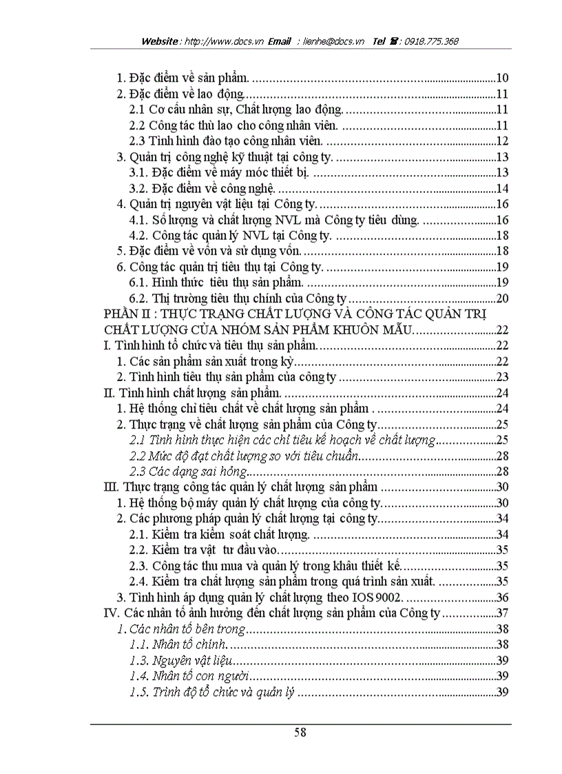 image for page Giải phấp nhằm nâng cao chất lượng nhóm sản phẩm khuôn mẫu tại công ty cơ khí Hà Nội