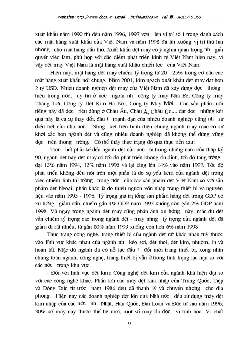 image for page Nâng cao năng lực cạnh tranh ngành dệt may VN vào thị trường Mỹ