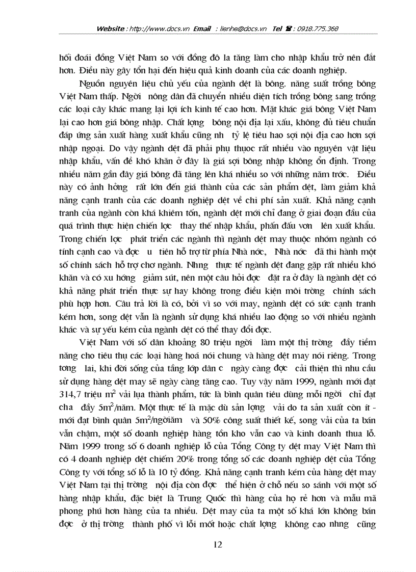 image for page Nâng cao năng lực cạnh tranh ngành dệt may VN vào thị trường Mỹ