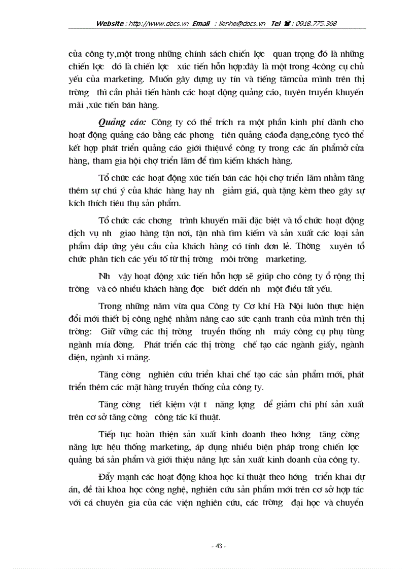 image for page 1số ý kiến nhằm nâng cao sức cạnh tranh của C ty Cơ khí Hà Nội