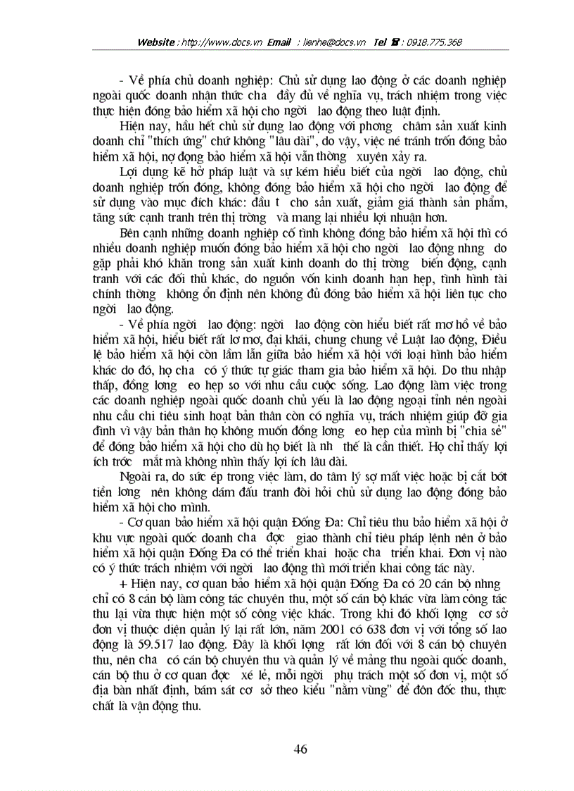 image for page Bàn về việc thu chống thất thu quỹ BHXH ở cơ quan BHXH quận Đống Đa