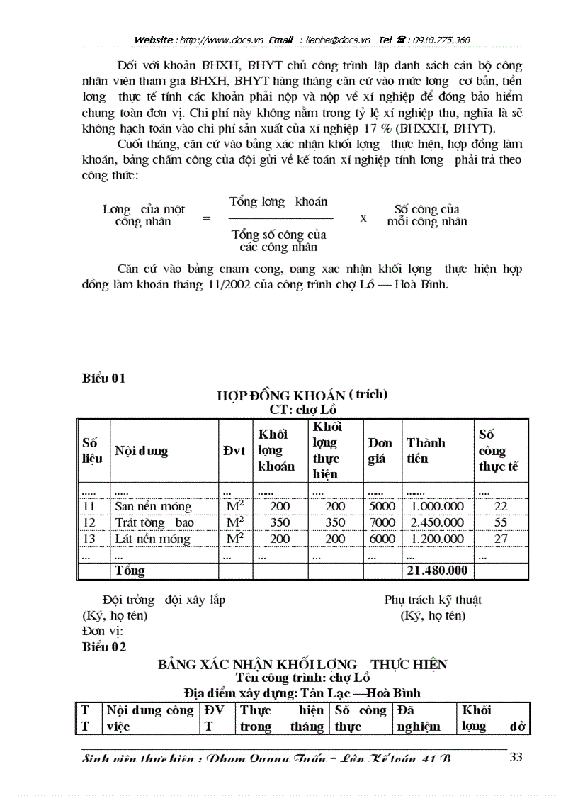 image for page Công tác hạch toán chi phí sản xuất và tính giá thành sản phẩm xây lắp tại xí nghiệp Sông Đà 206