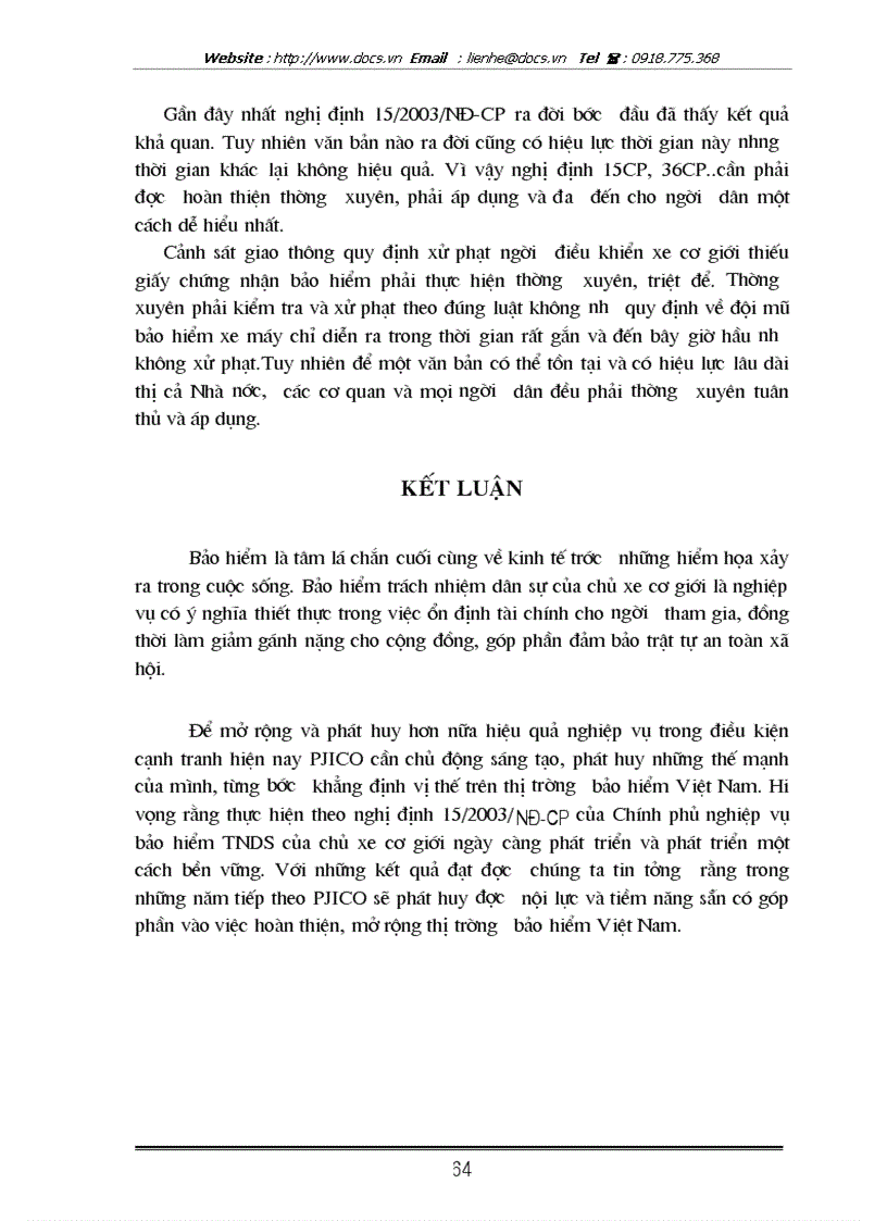 image for page Nghiệp vụ bảo hiểm TNDS của chủ xe cơ giới đối với người thứ ba Kiến nghị tại PJICO