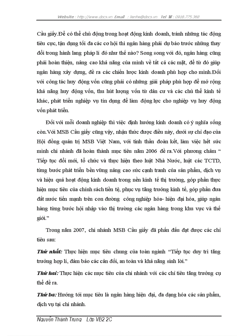 image for page Giải pháp mở rộng huy động vốn tại Ngân hàng TMCP Hàng Hải chi nhánh Cầu giấy