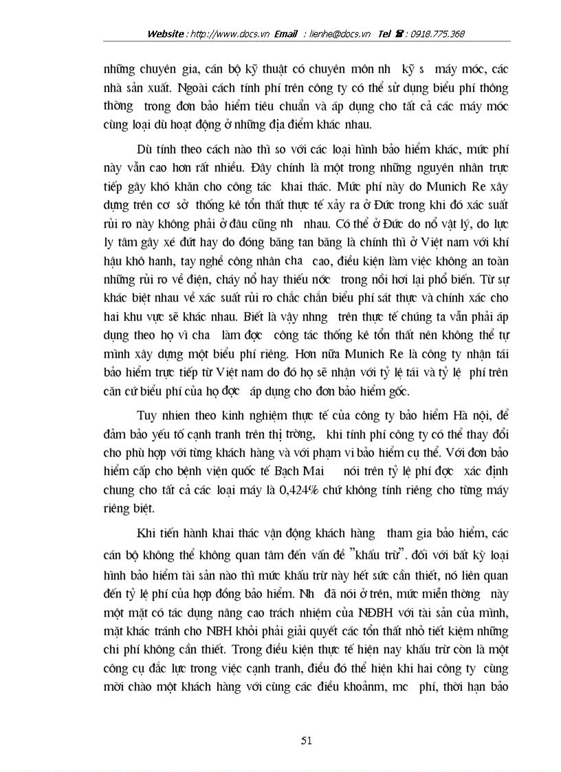 image for page Tình hình triển khai nghiệp vụ bảo hiểm máy móc ở C ty bảo hiểm Hà nội thời gian qua phương hướng phát triển cho giai đoạn tới