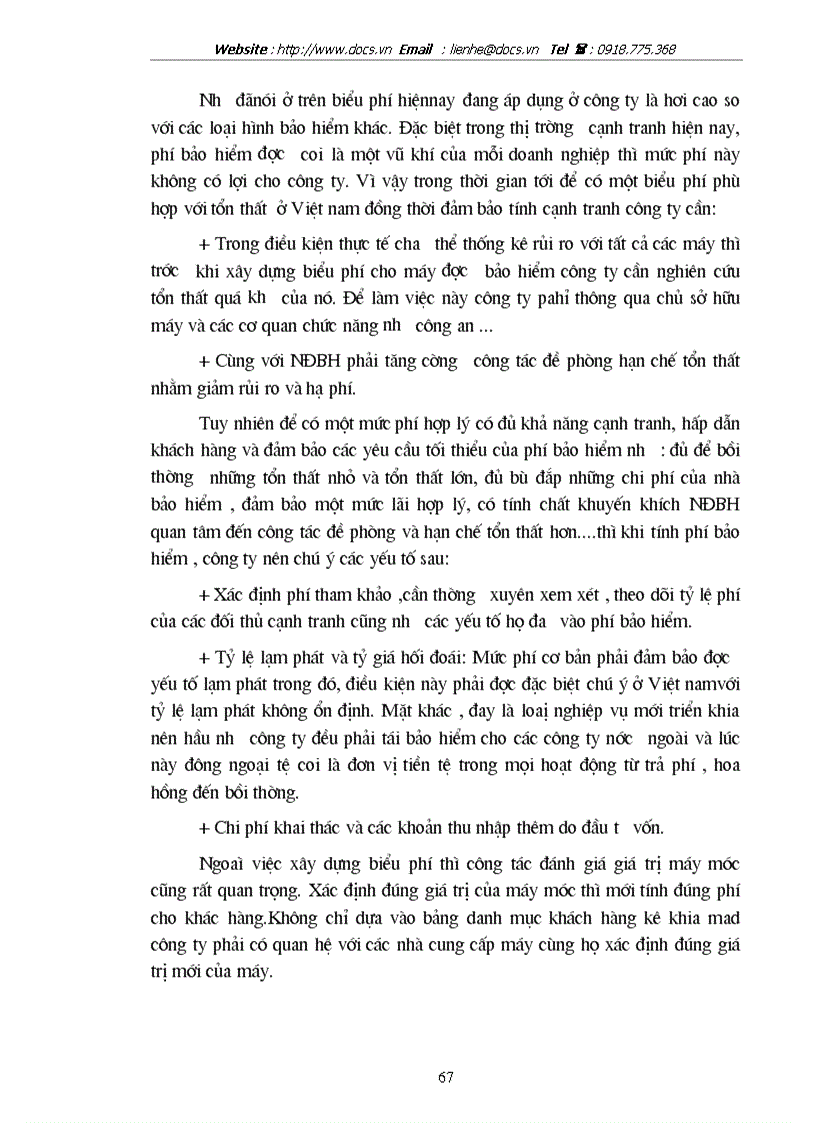image for page Tình hình triển khai nghiệp vụ bảo hiểm máy móc ở C ty bảo hiểm Hà nội thời gian qua phương hướng phát triển cho giai đoạn tới