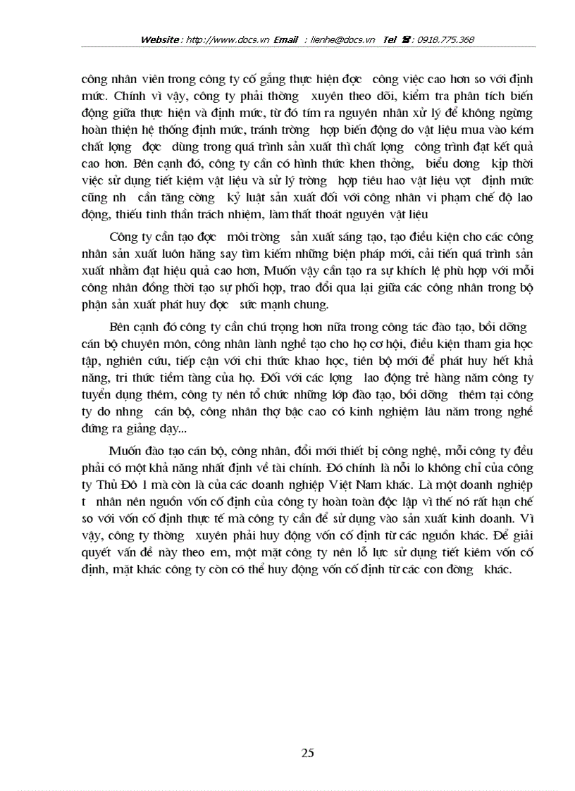 image for page Vấn đề tổ chức công tác quản lý nguyên vật liệu trong các doanh nghiệp sản xuất tại công ty Thủ Đô