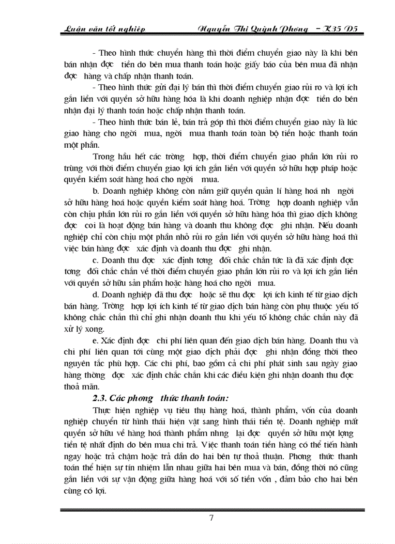 image for page Hoàn thiện kế toán nghiệp vụ tiêu thụ thành phẩm tại Công ty Liên Hợp Thực Phẩm Hà Tây