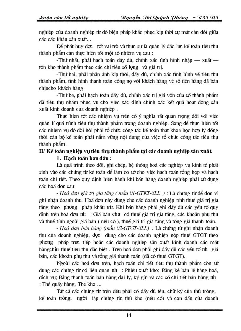 image for page Hoàn thiện kế toán nghiệp vụ tiêu thụ thành phẩm tại Công ty Liên Hợp Thực Phẩm Hà Tây
