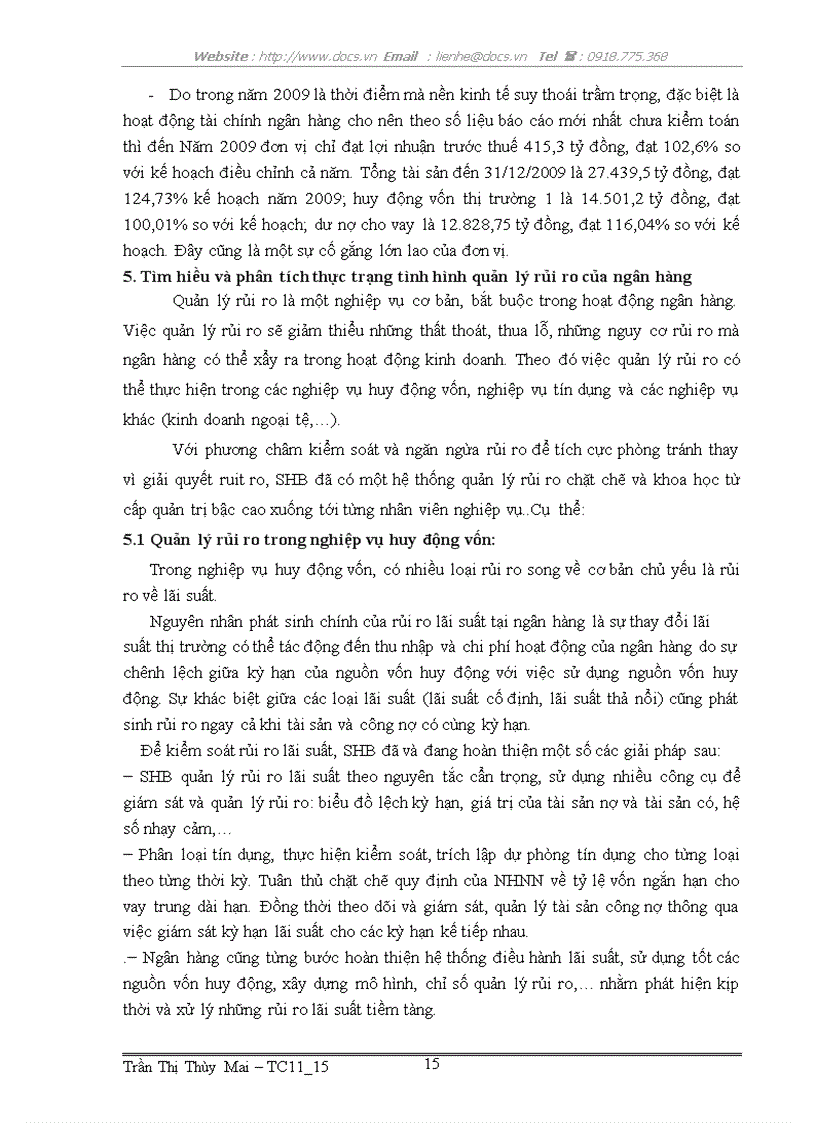 image for page Hoạt động kinh doanh của ngân hàng TMCP Sài Gòn Hà Nội