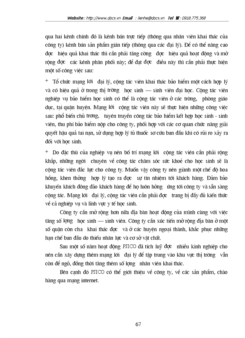 image for page Thực trạng khai thác nghiệp vụ bảo hiểm kết hợp học sinh sinh viên tại C ty CP bảo hiểm Petrolimex PJICO