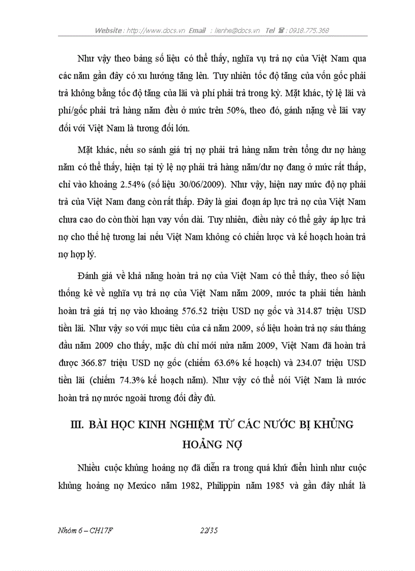 image for page Thực trạng và các giải pháp quản lý sử dụng và hoàn trả nợ nước ngoài của Việt Nam