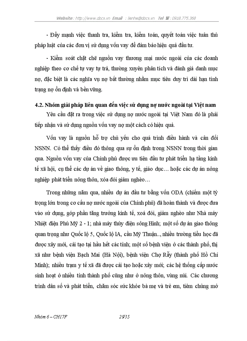 image for page Thực trạng và các giải pháp quản lý sử dụng và hoàn trả nợ nước ngoài của Việt Nam