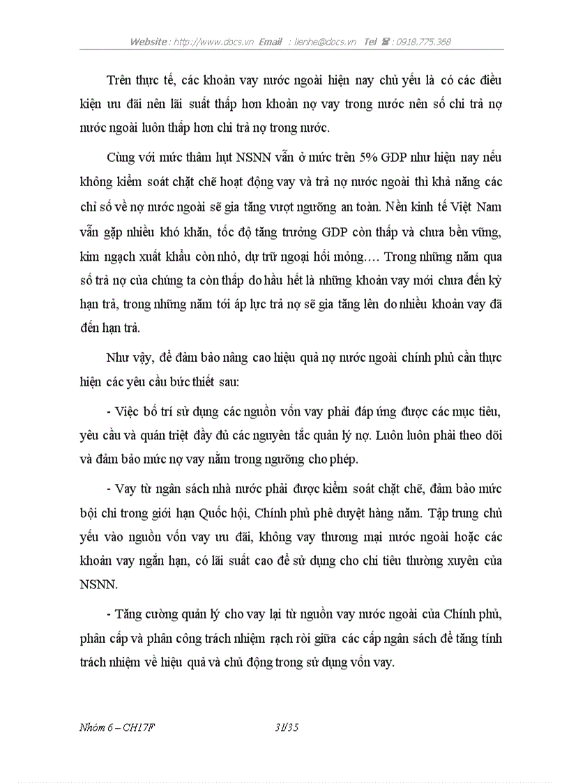 image for page Thực trạng và các giải pháp quản lý sử dụng và hoàn trả nợ nước ngoài của Việt Nam