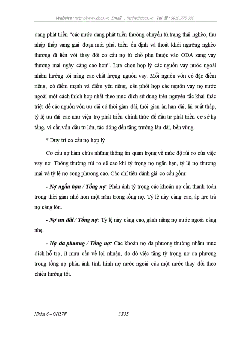 image for page Thực trạng và các giải pháp quản lý sử dụng và hoàn trả nợ nước ngoài của Việt Nam