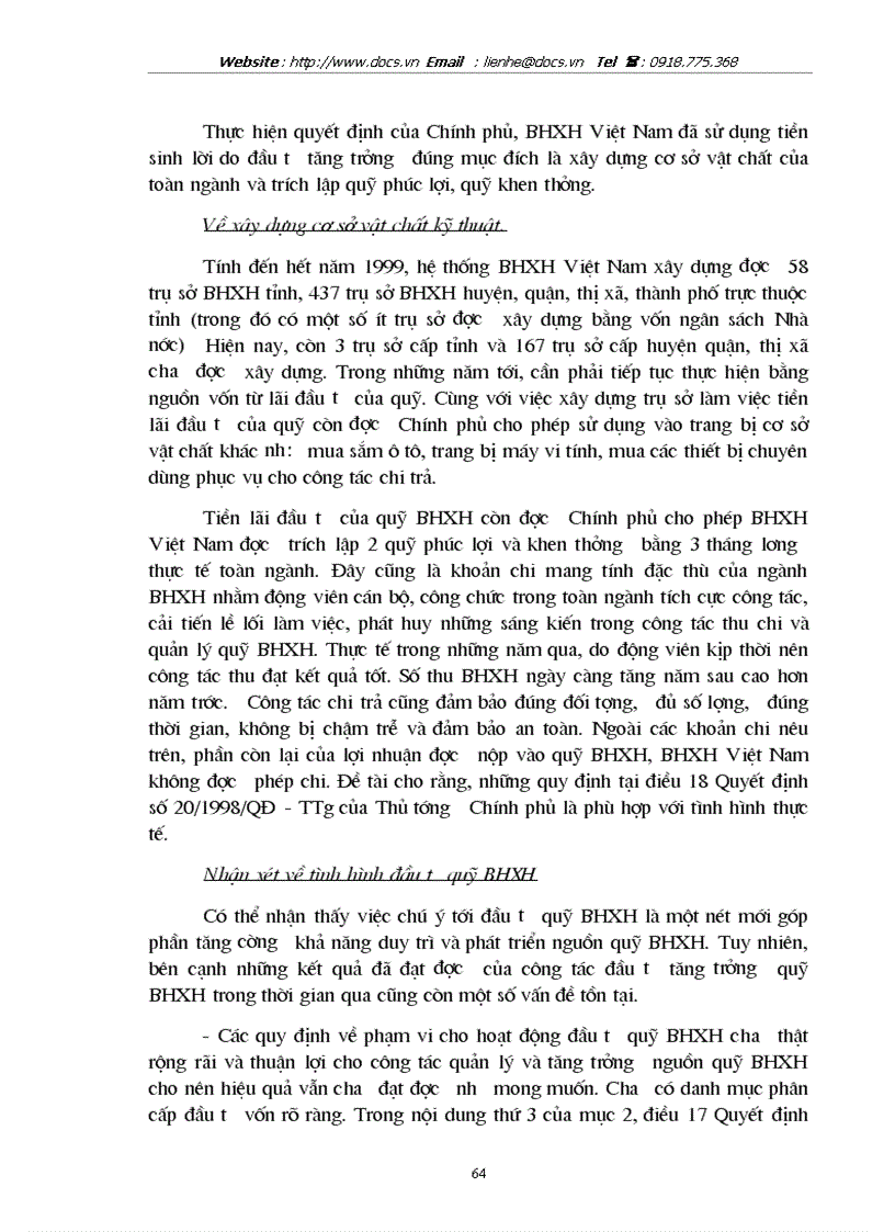 image for page Hoạt động quản lý quỹ BHXH ở VN