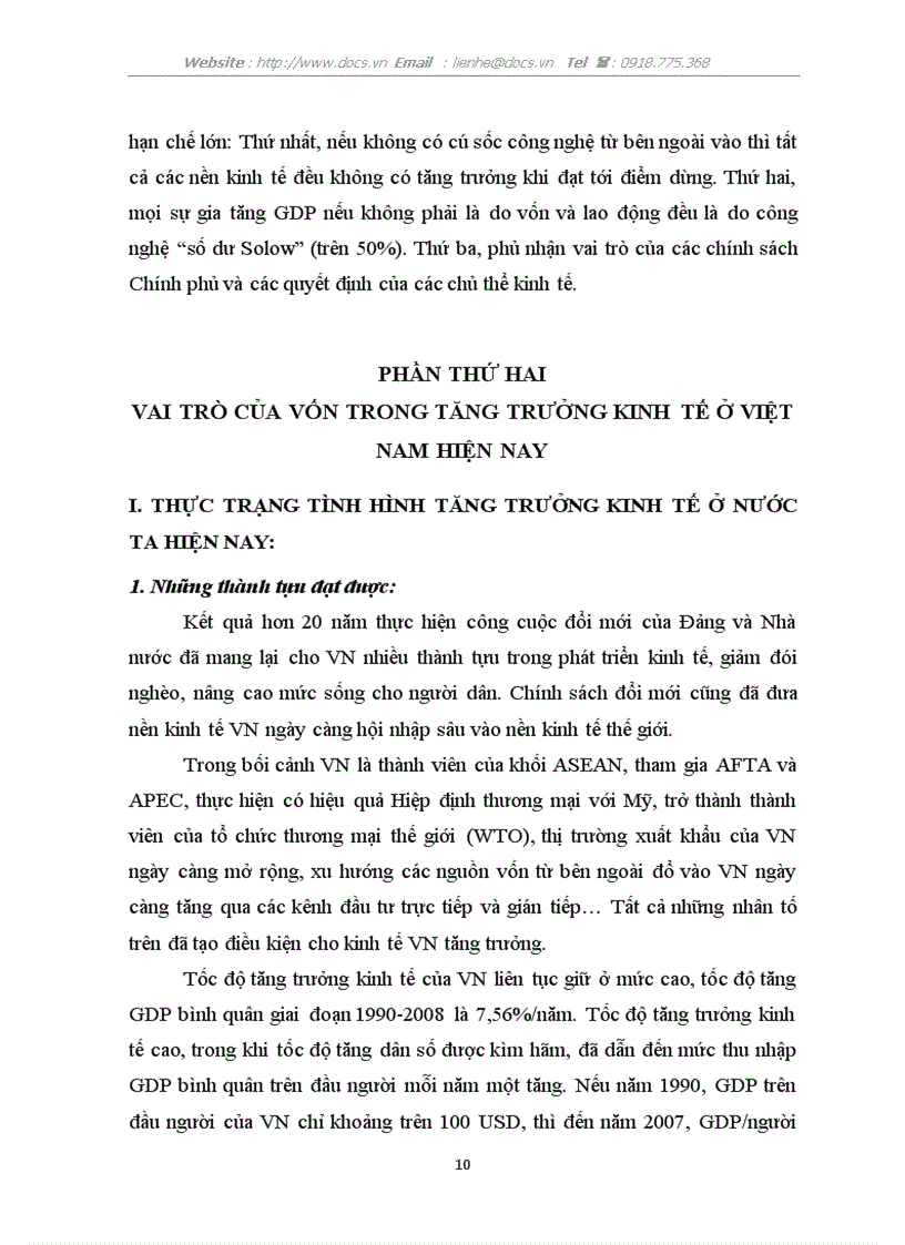 image for page Vai trò của vốn trong tăng trưởng kinh tế VN hiện nay