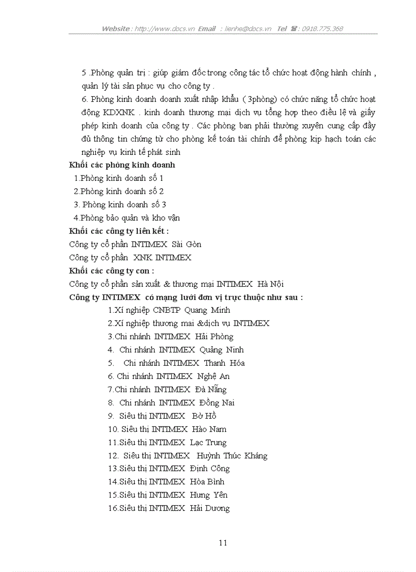 image for page Hoạt động quản trị tại công ty cổ phần INTIMEX định hướng phát triển