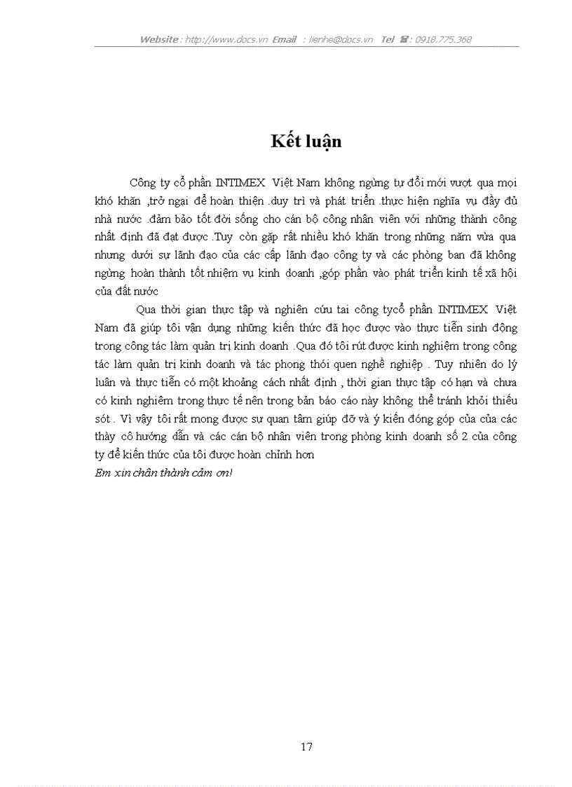 image for page Hoạt động quản trị tại công ty cổ phần INTIMEX định hướng phát triển