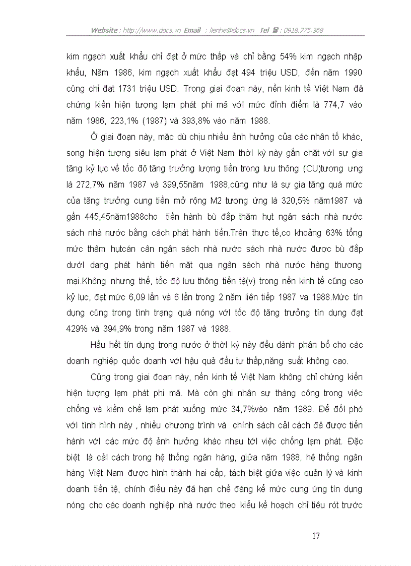 image for page Lạm phát và các giảI pháp kiềm chế lạm phát ở Việt Nam hiện nay