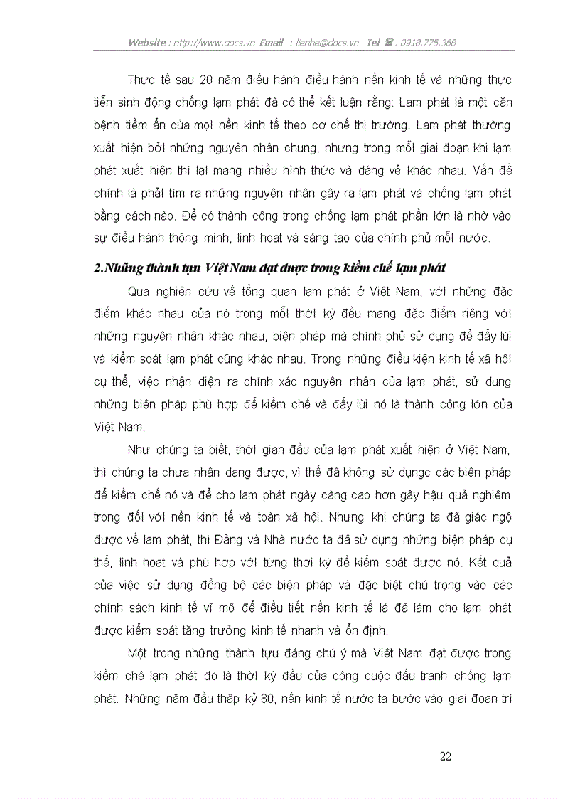 image for page Lạm phát và các giảI pháp kiềm chế lạm phát ở Việt Nam hiện nay