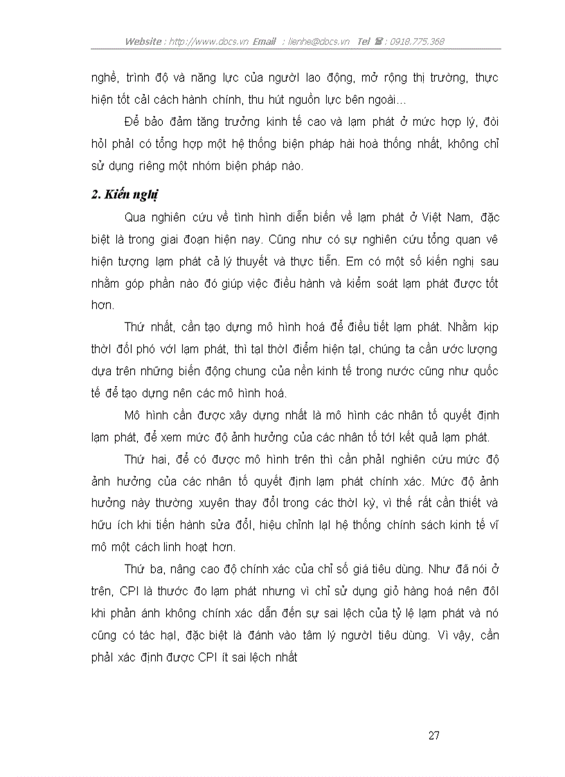 image for page Lạm phát và các giảI pháp kiềm chế lạm phát ở Việt Nam hiện nay
