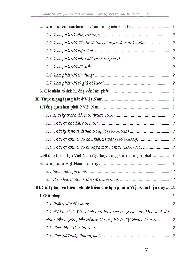 image for page Lạm phát và các giảI pháp kiềm chế lạm phát ở Việt Nam hiện nay