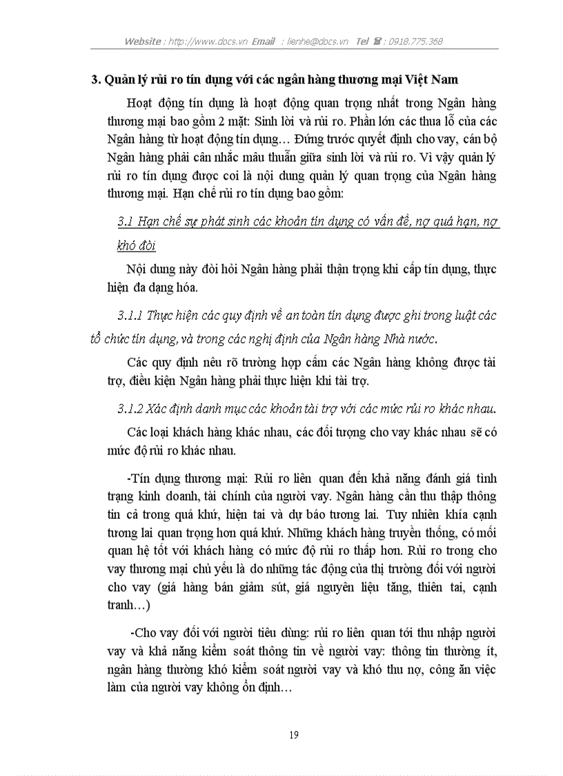 image for page Giải pháp phòng ngừa và hạn chế rủi ro tín dụng với các Ngân hàng thương mại Việt Nam