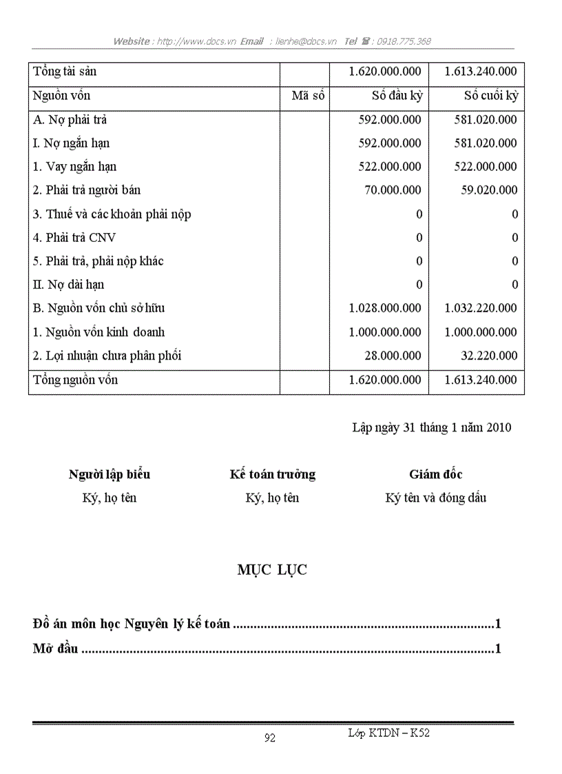 image for page Đồ án môn học nguyên lý kế toán