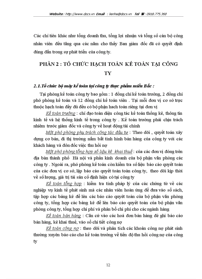 image for page Công ty thực phẩm miền Bắc