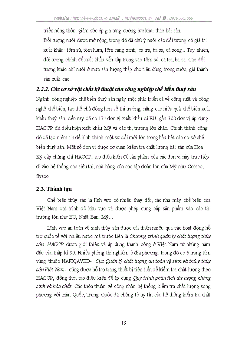 image for page Thực trạng và giải pháp nâng cao chất lượng sản phẩm trong các doanh nghiệp chế biến thuỷ sản Việt Nam