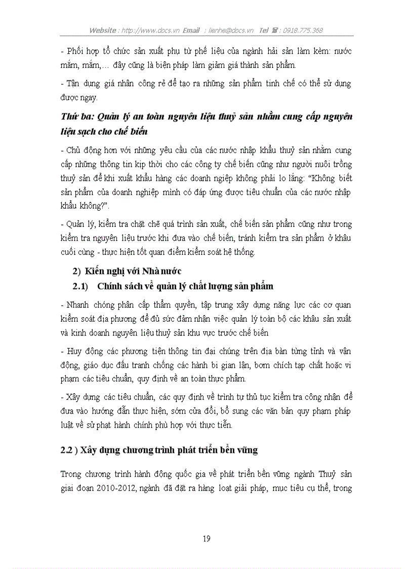 image for page Thực trạng và giải pháp nâng cao chất lượng sản phẩm trong các doanh nghiệp chế biến thuỷ sản Việt Nam