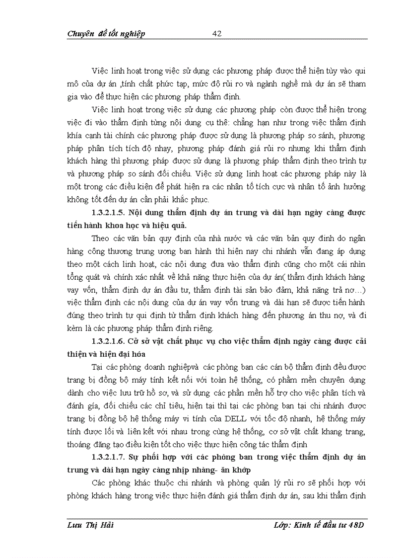 image for page Hoàn thiện công tác thẩm định dự án trung và dài hạn tại ngân hàng công thương hai bà trưng