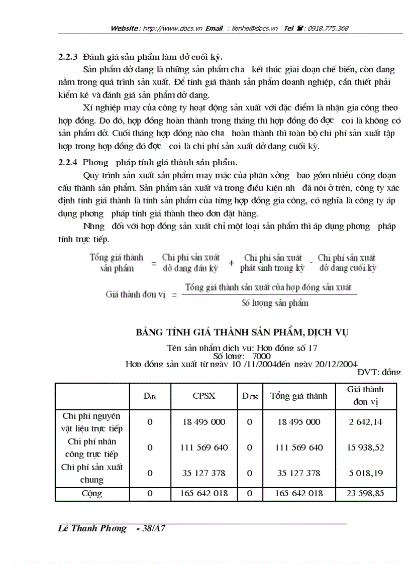 image for page Kế toán chi phí sản xuất và tính giá thành sản phẩm tại Công ty vật tư thiết bị nông sản Thanh Trì Hà Nội