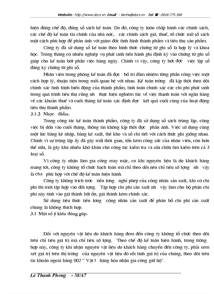 image for page Kế toán chi phí sản xuất và tính giá thành sản phẩm tại Công ty vật tư thiết bị nông sản Thanh Trì Hà Nội