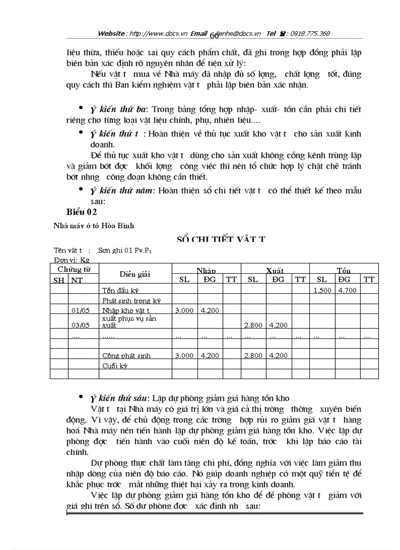 image for page Hoàn thiện công tác kế toán nguyên vật liệu và công cụ dụng cụ tại Nhà máy ô tô Hòa Bình
