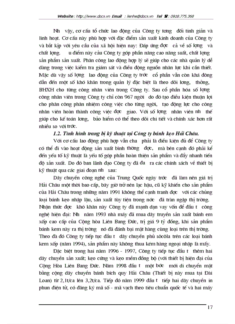 image for page Hoàn thiện hạch toán nguyên vật liệu tại Công ty Cổ phần Bánh kẹo Hải Châu