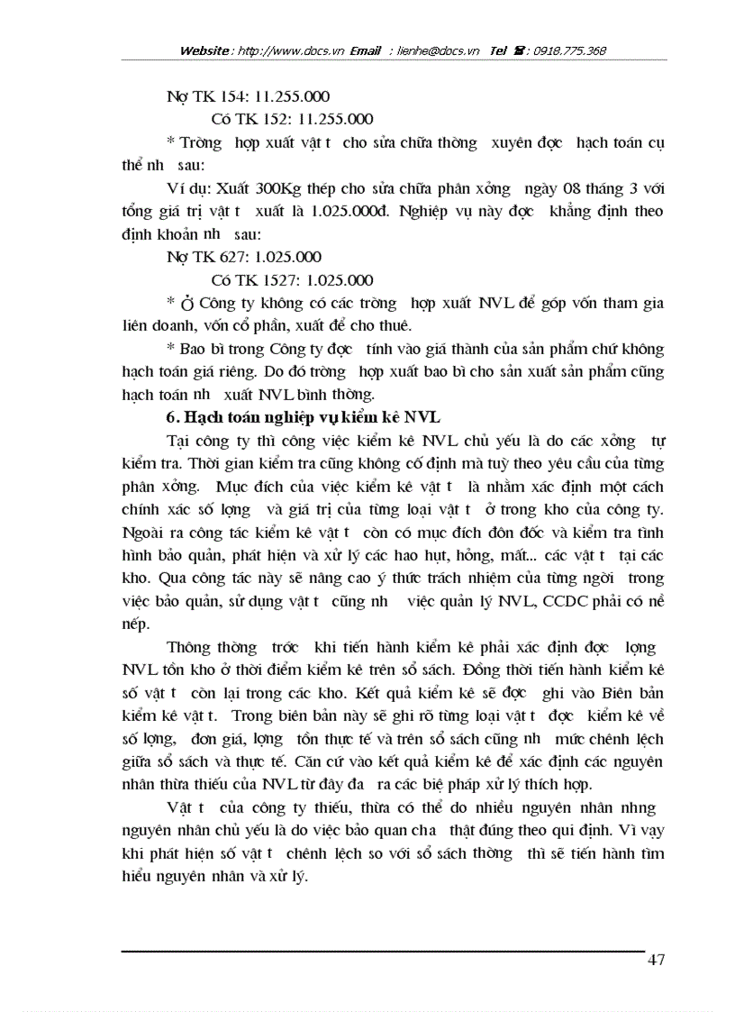 image for page Hoàn thiện hạch toán nguyên vật liệu tại Công ty Cổ phần Bánh kẹo Hải Châu