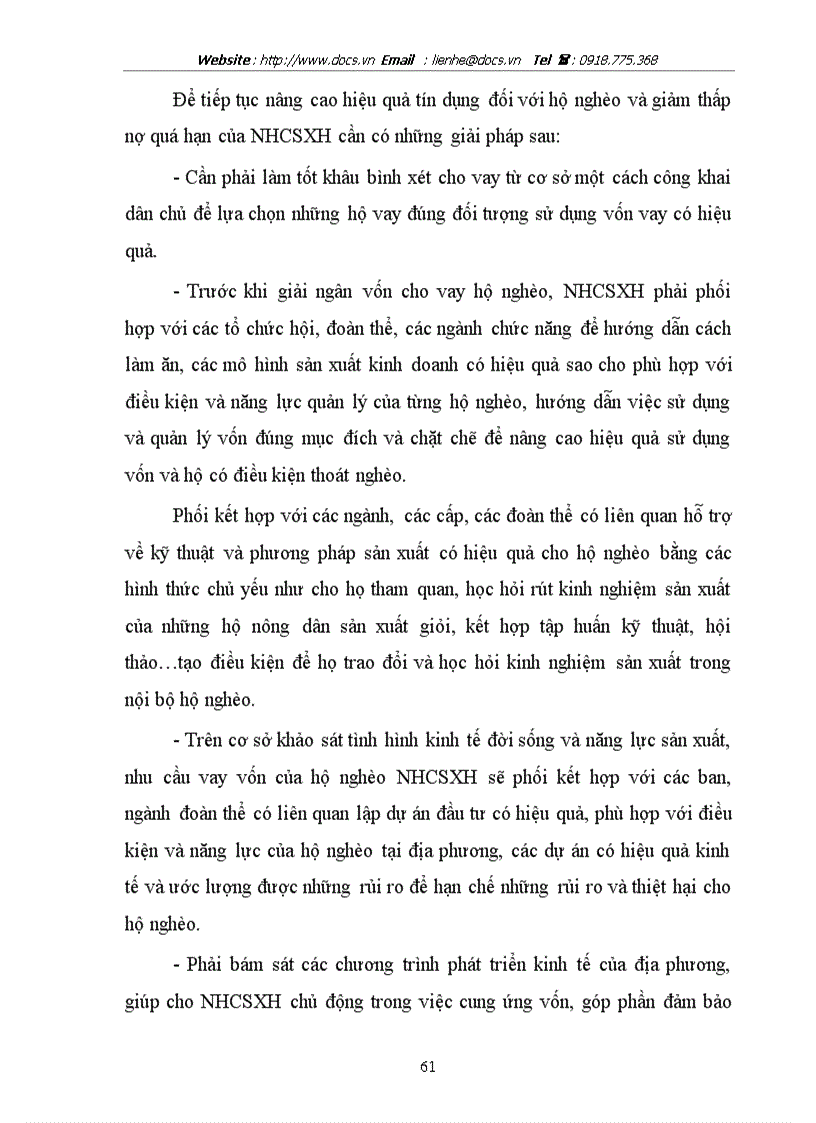 image for page Nâng cao hiệu quả tín dụng đối với hộ nghèo tại Phòng giao dịch Ngân hàng chính sách xã hội huyện Giao Thuỷ tỉnh Nam Định