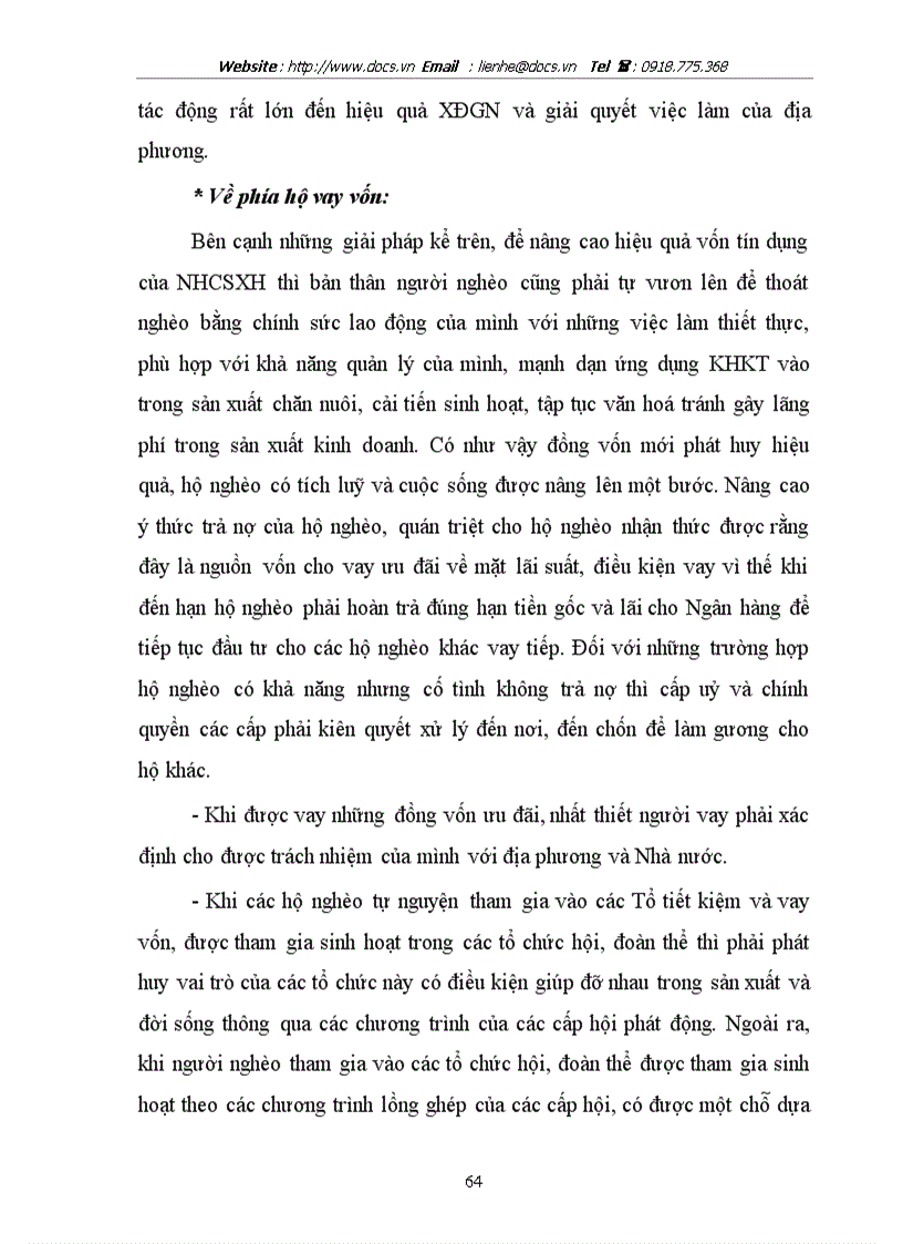 image for page Nâng cao hiệu quả tín dụng đối với hộ nghèo tại Phòng giao dịch Ngân hàng chính sách xã hội huyện Giao Thuỷ tỉnh Nam Định