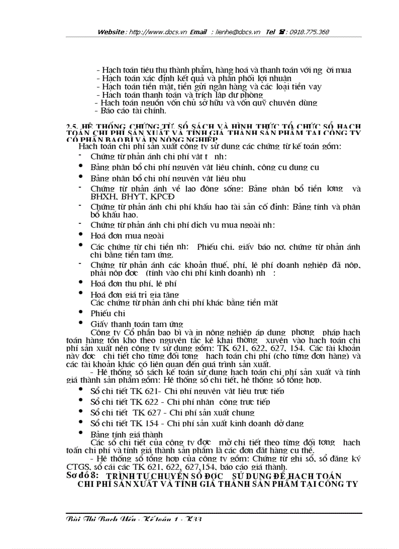 image for page Hoàn thiện hạch toán chi phí sản xuất và tính giá thành sản phẩm tại Công ty Cổ phần bao bì và in nông nghiệp