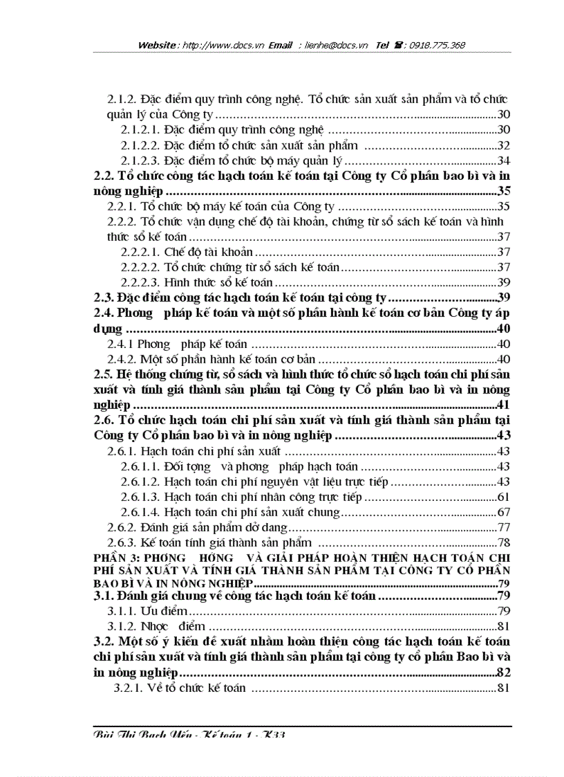 image for page Hoàn thiện hạch toán chi phí sản xuất và tính giá thành sản phẩm tại Công ty Cổ phần bao bì và in nông nghiệp