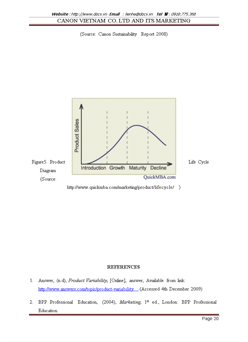image for page Canon vietnam co Ltd and its marketing