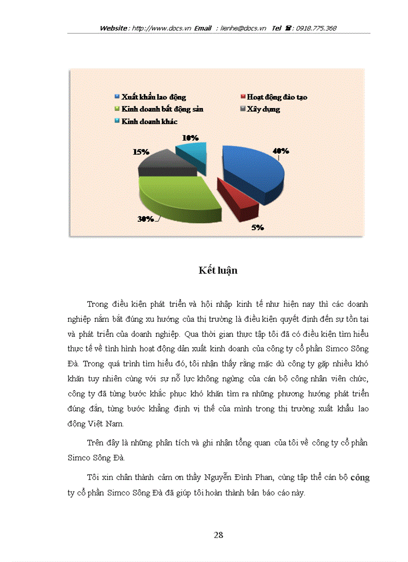image for page Báo cáo thực tập ở công ty cổ phần Simco Sông Đà
