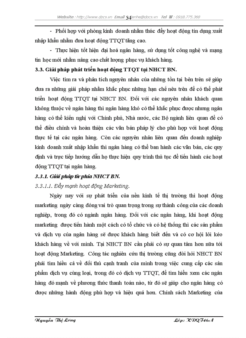 image for page Giải pháp phát triển hoạt động thanh toán quốc tế tại ngân hàng công thương chi nhánh tỉnh bắc ninh